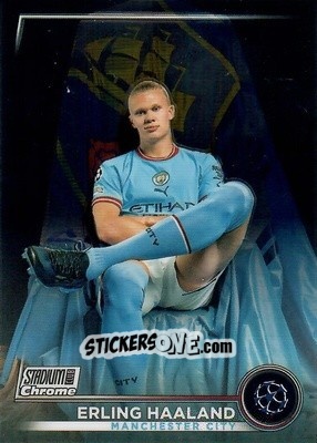 Sticker Erling Haaland - Stadium Club Chrome UEFA Club Competitions 2022-2023
 n. 92 - Topps