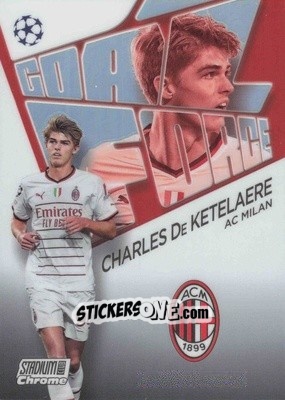 Sticker Charles De Ketelaere - Stadium Club Chrome UEFA Club Competitions 2022-2023
 n. GF-CDK - Topps