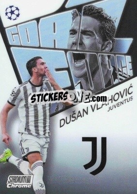Sticker Dusan Vlahovic - Stadium Club Chrome UEFA Club Competitions 2022-2023
 n. GF-DV - Topps