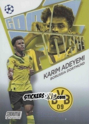 Sticker Karim Adeyemi - Stadium Club Chrome UEFA Club Competitions 2022-2023
 n. GF-KA - Topps