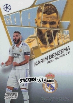 Sticker Karim Benzema - Stadium Club Chrome UEFA Club Competitions 2022-2023
 n. GF-KB - Topps