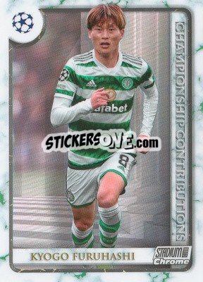 Sticker Kyogo Furuhashi - Stadium Club Chrome UEFA Club Competitions 2022-2023
 n. CC-KF - Topps