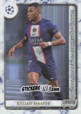 Sticker Kylian Mbappé - Stadium Club Chrome UEFA Club Competitions 2022-2023
 n. CC-KM - Topps