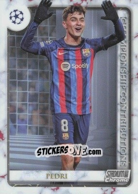 Sticker Pedri - Stadium Club Chrome UEFA Club Competitions 2022-2023
 n. CC-PED - Topps