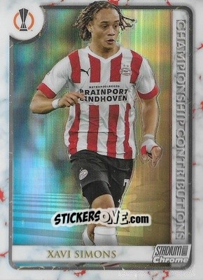 Sticker Xavi Simons - Stadium Club Chrome UEFA Club Competitions 2022-2023
 n. CC-XS - Topps