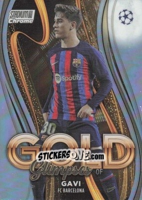 Sticker Gavi - Stadium Club Chrome UEFA Club Competitions 2022-2023
 n. GG-GAV - Topps