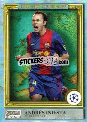 Sticker Andrés Iniesta - Stadium Club Chrome UEFA Club Competitions 2022-2023
 n. LE-AI - Topps