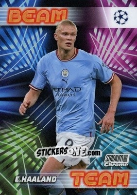 Sticker Erling Haaland - Stadium Club Chrome UEFA Club Competitions 2022-2023
 n. BT-EH - Topps