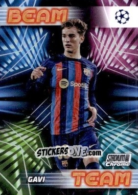 Sticker Gavi - Stadium Club Chrome UEFA Club Competitions 2022-2023
 n. BT-GAV - Topps