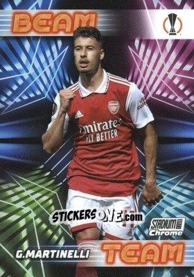 Sticker Gabriel Martinelli - Stadium Club Chrome UEFA Club Competitions 2022-2023
 n. BT-GM - Topps