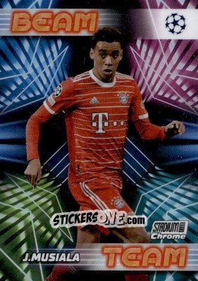 Sticker Jamal Musiala - Stadium Club Chrome UEFA Club Competitions 2022-2023
 n. BT-JM - Topps