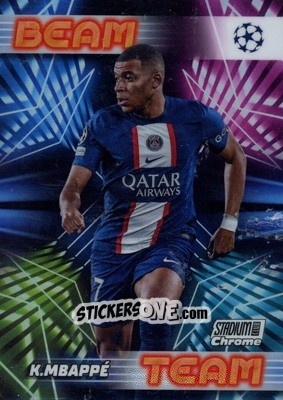 Sticker Kylian Mbappé - Stadium Club Chrome UEFA Club Competitions 2022-2023
 n. BT-KM - Topps