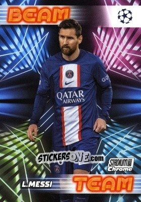 Sticker Lionel Messi - Stadium Club Chrome UEFA Club Competitions 2022-2023
 n. BT-LM - Topps