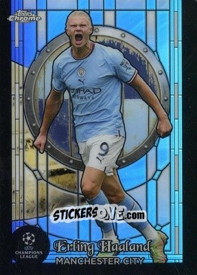 Sticker Erling Haaland - Stadium Club Chrome UEFA Club Competitions 2022-2023
 n. 9-of-9 - Topps