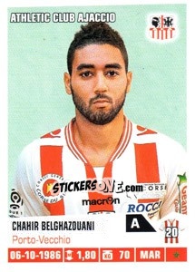 Sticker Chahir Belghazouani - FOOT 2013-2014 - Panini