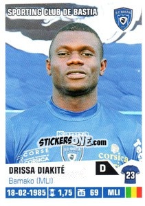 Sticker Drissa Diakite - FOOT 2013-2014 - Panini