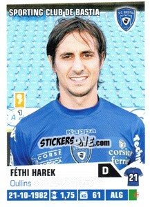 Cromo Fethi Harek - FOOT 2013-2014 - Panini