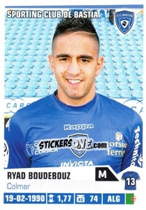 Sticker Ryad Boudebouz - FOOT 2013-2014 - Panini