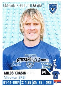 Sticker Milos Krasic - FOOT 2013-2014 - Panini