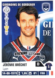 Cromo Jeremie Brechet - FOOT 2013-2014 - Panini