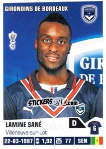 Sticker Lamine Sane - FOOT 2013-2014 - Panini
