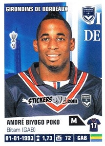 Sticker Andre Biyogo Poko - FOOT 2013-2014 n. 63 - Panini
