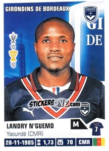 Figurina Landry N'Guemo - FOOT 2013-2014 n. 65 - Panini