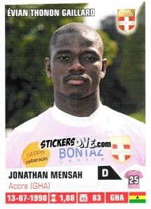 Sticker Jonathan Mensah - FOOT 2013-2014 n. 82 - Panini