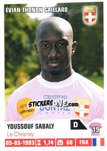 Cromo Youssouf Sabaly - FOOT 2013-2014 - Panini