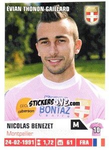 Sticker Nicolas Benezet - FOOT 2013-2014 - Panini