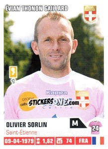 Sticker Olivier Sorlin - FOOT 2013-2014 n. 91 - Panini