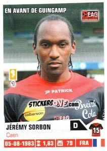 Sticker Jeremy Sorbon - FOOT 2013-2014 n. 107 - Panini