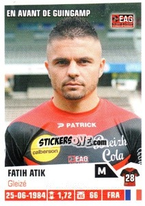 Sticker Fatih Atik - FOOT 2013-2014 n. 108 - Panini
