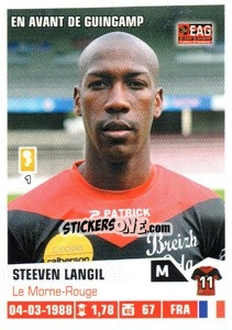 Cromo Steeven Langil - FOOT 2013-2014 - Panini