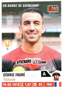 Cromo Cedric Faure - FOOT 2013-2014 - Panini