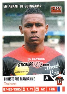 Sticker Christophe Mandanne - FOOT 2013-2014 - Panini