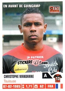 Cromo Christophe Mandanne - FOOT 2013-2014 - Panini