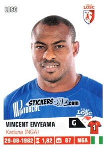 Sticker Vincent Enyeama - FOOT 2013-2014 n. 122 - Panini