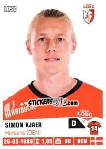Sticker Simon Kjaer - FOOT 2013-2014 - Panini