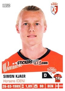Sticker Simon Kjaer - FOOT 2013-2014 n. 125 - Panini