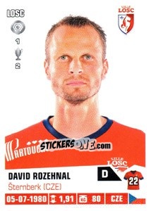 Sticker David Rozehnal - FOOT 2013-2014 n. 129 - Panini