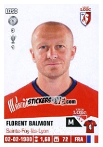 Sticker Florent Balmont - FOOT 2013-2014 n. 132 - Panini