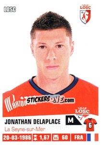 Sticker Jonathan Delaplace - FOOT 2013-2014 - Panini