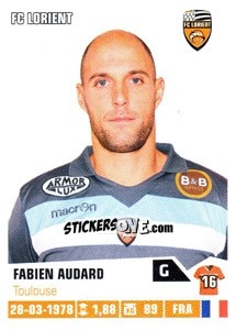 Sticker Fabien Audard - FOOT 2013-2014 n. 146 - Panini