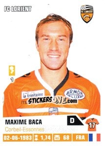 Sticker Maxime Baca - FOOT 2013-2014 - Panini