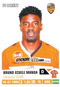 Sticker Bruno Ecuele Manga - FOOT 2013-2014 - Panini