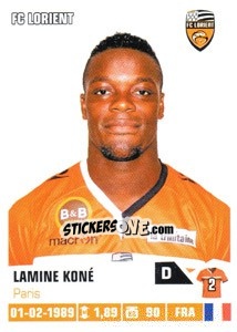 Cromo Lamine Kone - FOOT 2013-2014 - Panini