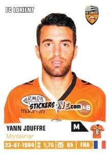 Sticker Yann Jouffre - FOOT 2013-2014 n. 161 - Panini