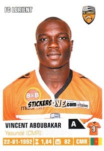 Sticker Vincent Aboubakar - FOOT 2013-2014 n. 163 - Panini