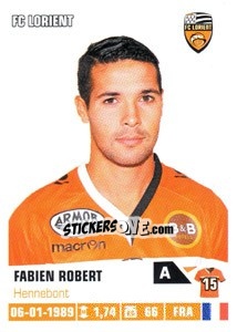 Figurina Fabien Robert - FOOT 2013-2014 n. 165 - Panini
